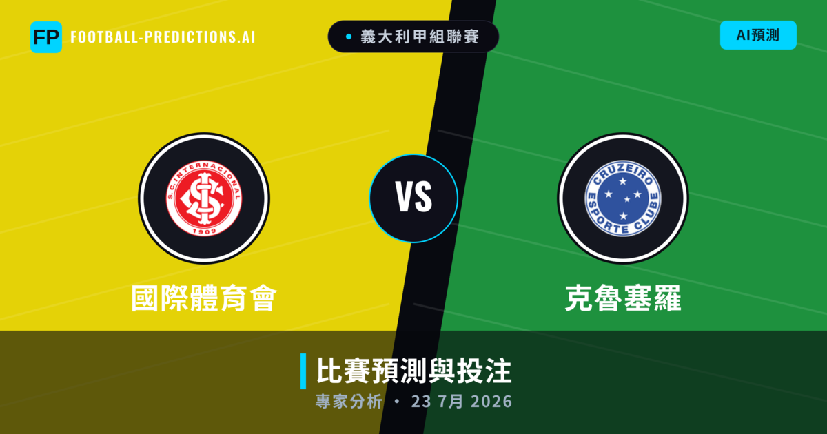 國際體育會 vs 克魯塞羅 — 比赛预测和前瞻