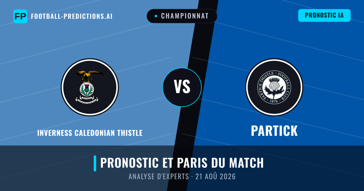 Inverness Caledonian Thistle vs Partick — pronostic et avant-match
