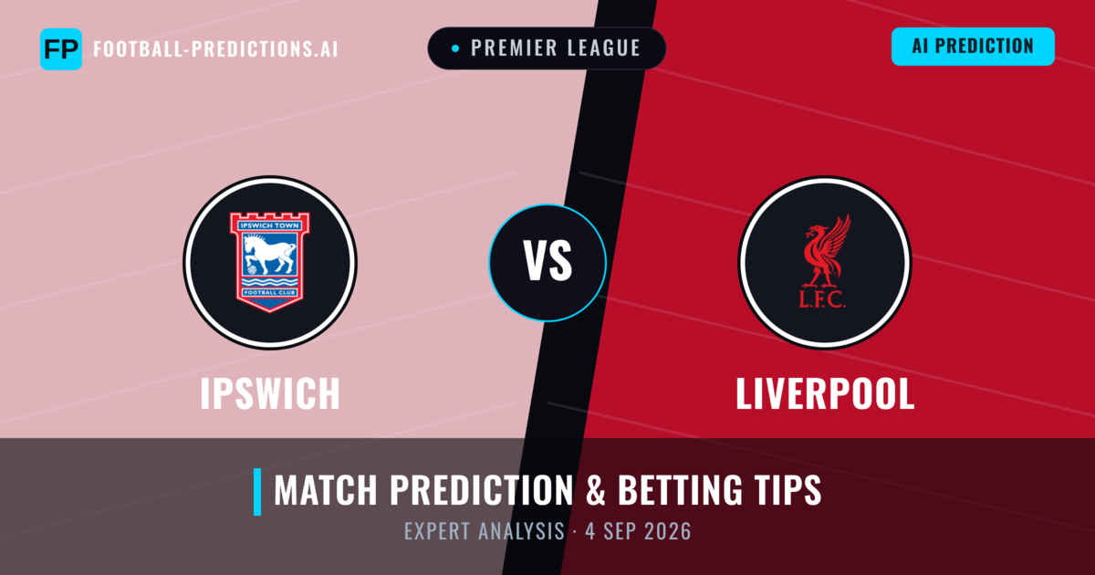 Ipswich vs Liverpool — match prediction & preview