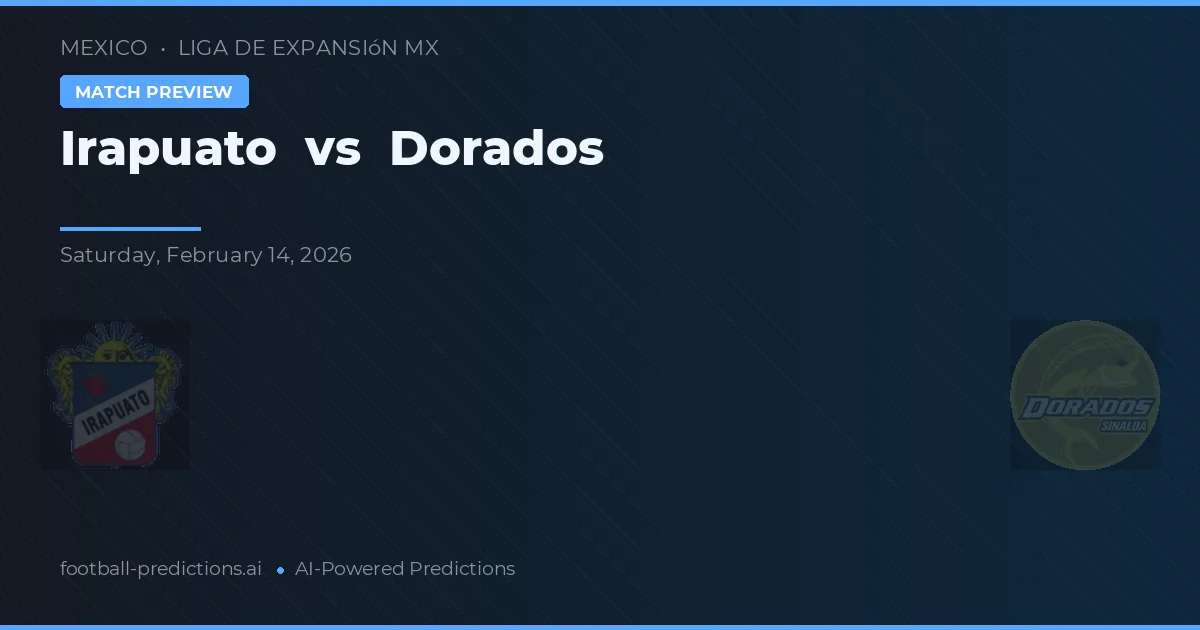 Irapuato vs Dorados — pronostic et avant-match