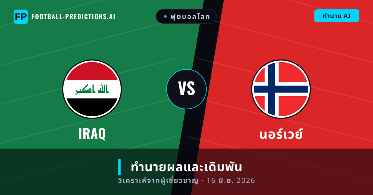 Iraq พบ นอร์เวย์ — ทำนายผลและพรีวิวการแข่งขัน