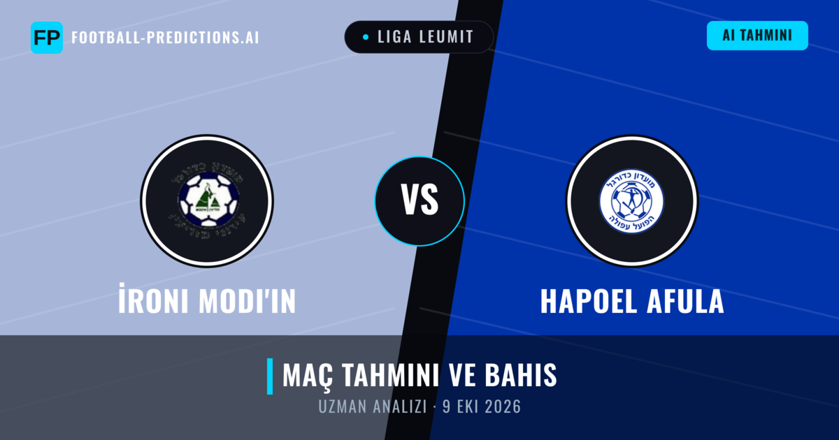 İroni Modi'in - Hapoel Afula — maç tahmini ve önizleme