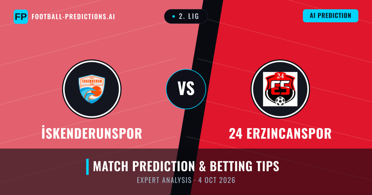 İskenderunspor vs 24 Erzincanspor — match prediction & preview
