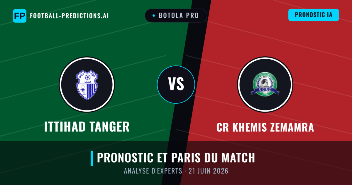 Ittihad Tanger vs CR Khemis Zemamra — pronostic et avant-match