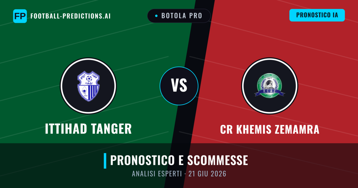 Ittihad Tanger vs CR Khemis Zemamra — pronostico e anteprima del match