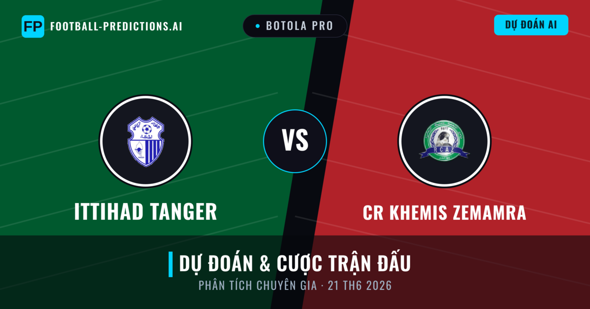 Ittihad Tanger vs CR Khemis Zemamra — dự đoán và xem trước trận đấu