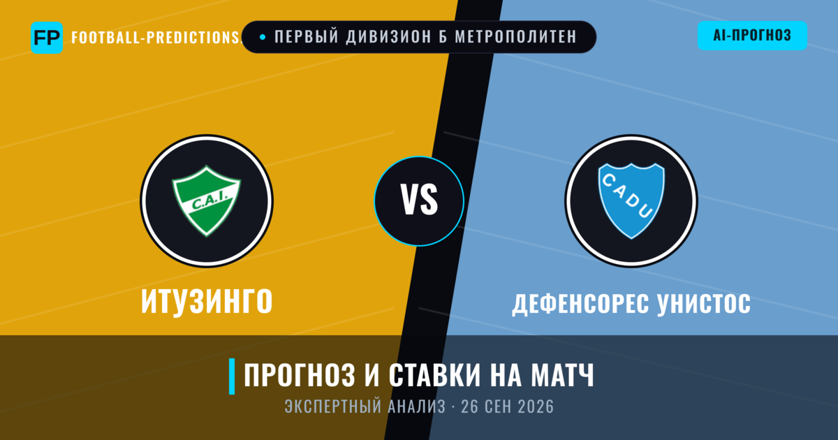 Итузинго – Дефенсорес Унистос — прогноз и превью матча