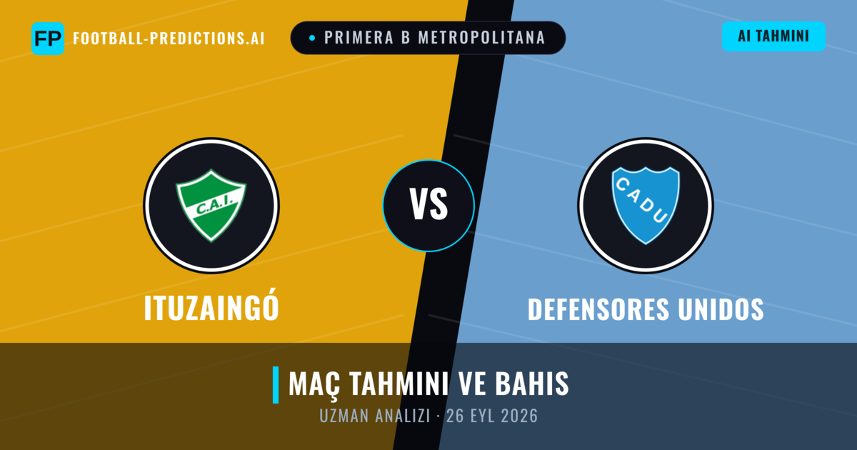 Ituzaingó - Defensores Unidos — maç tahmini ve önizleme