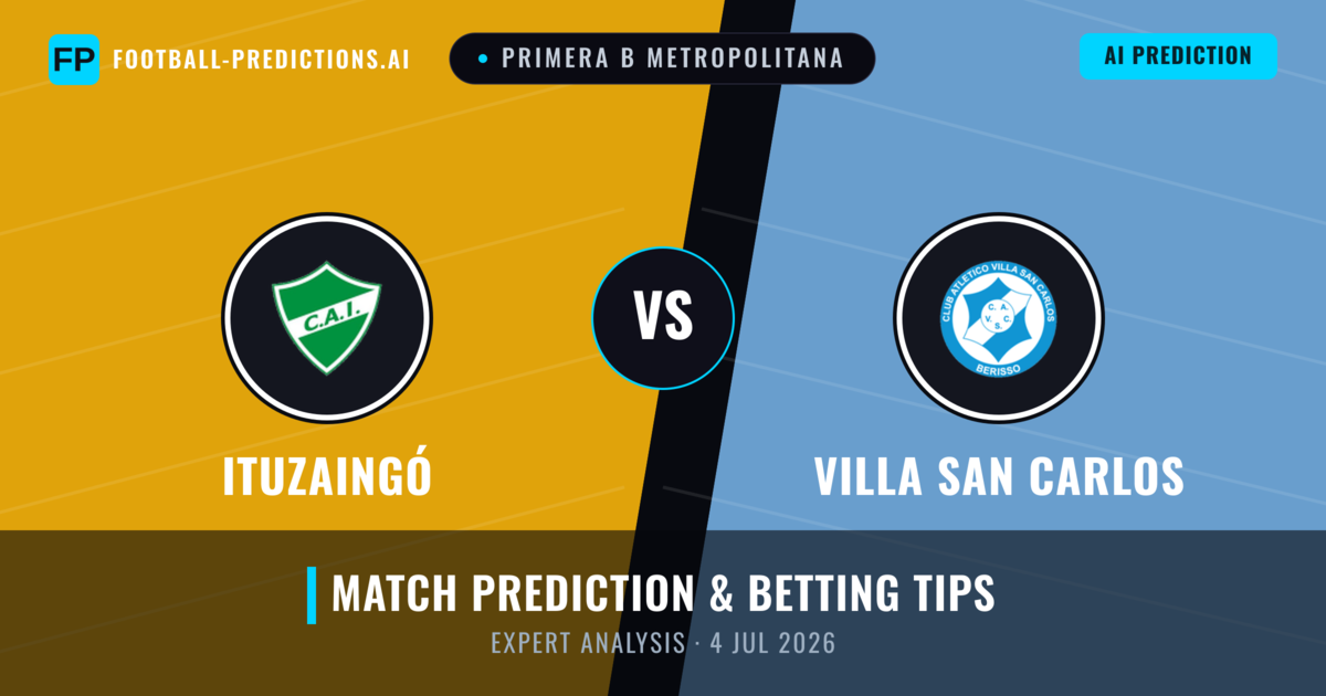 Ituzaingó vs Villa San Carlos — match prediction & preview