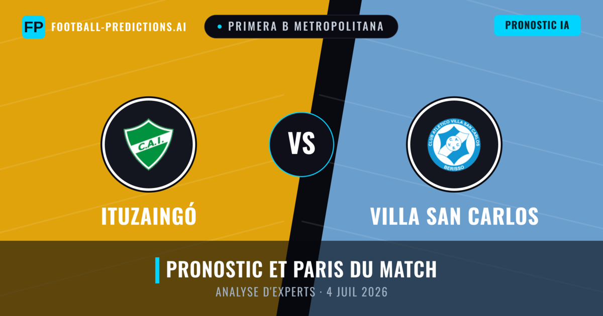 Ituzaingó vs Villa San Carlos — pronostic et avant-match