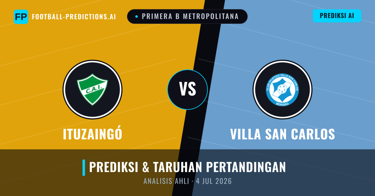 Ituzaingó vs Villa San Carlos — prediksi dan pratinjau pertandingan