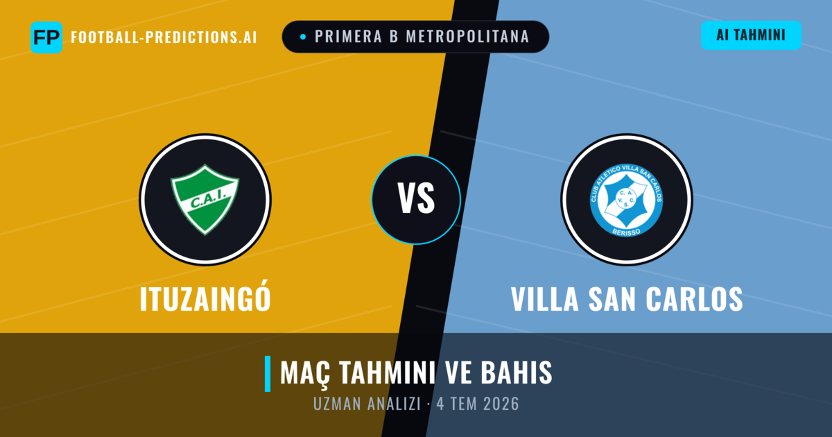 Ituzaingó - Villa San Carlos — maç tahmini ve önizleme
