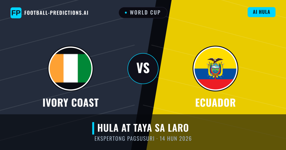 Ivory Coast vs Ecuador β hula at preview ng laban