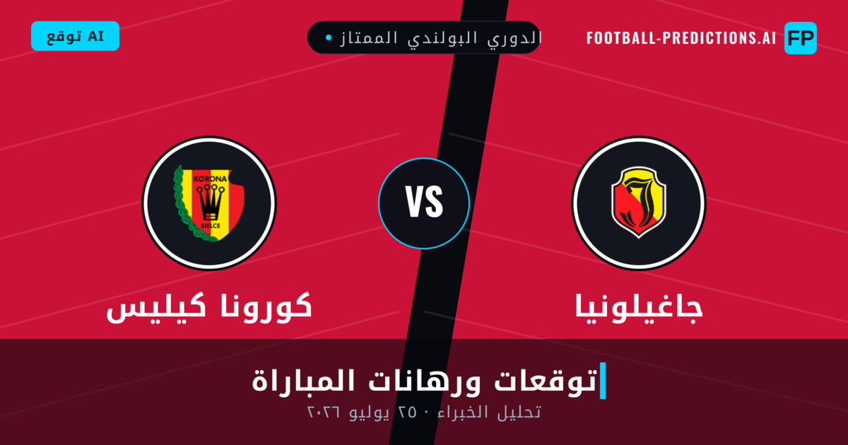 جاغيلونيا ضد كورونا كيليس — توقعات ومعاينة المباراة