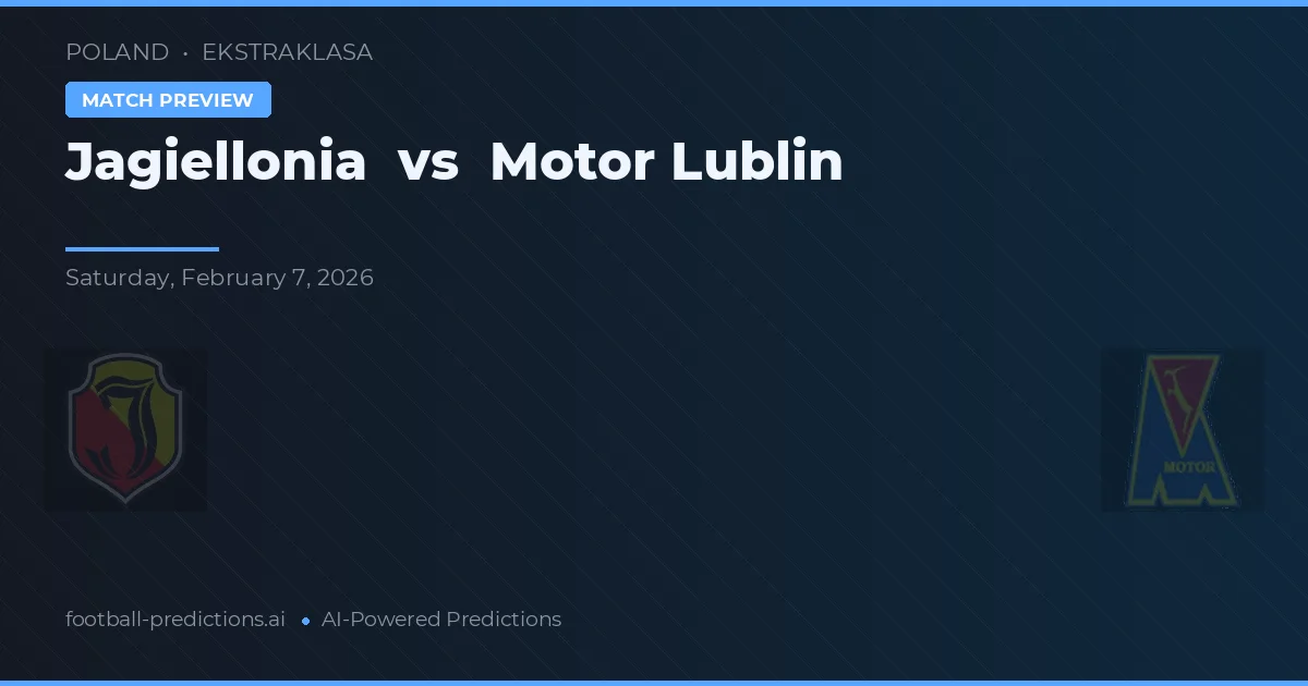 Jagiellonia Białystok vs Motor Lublin — pronostico e anteprima del match