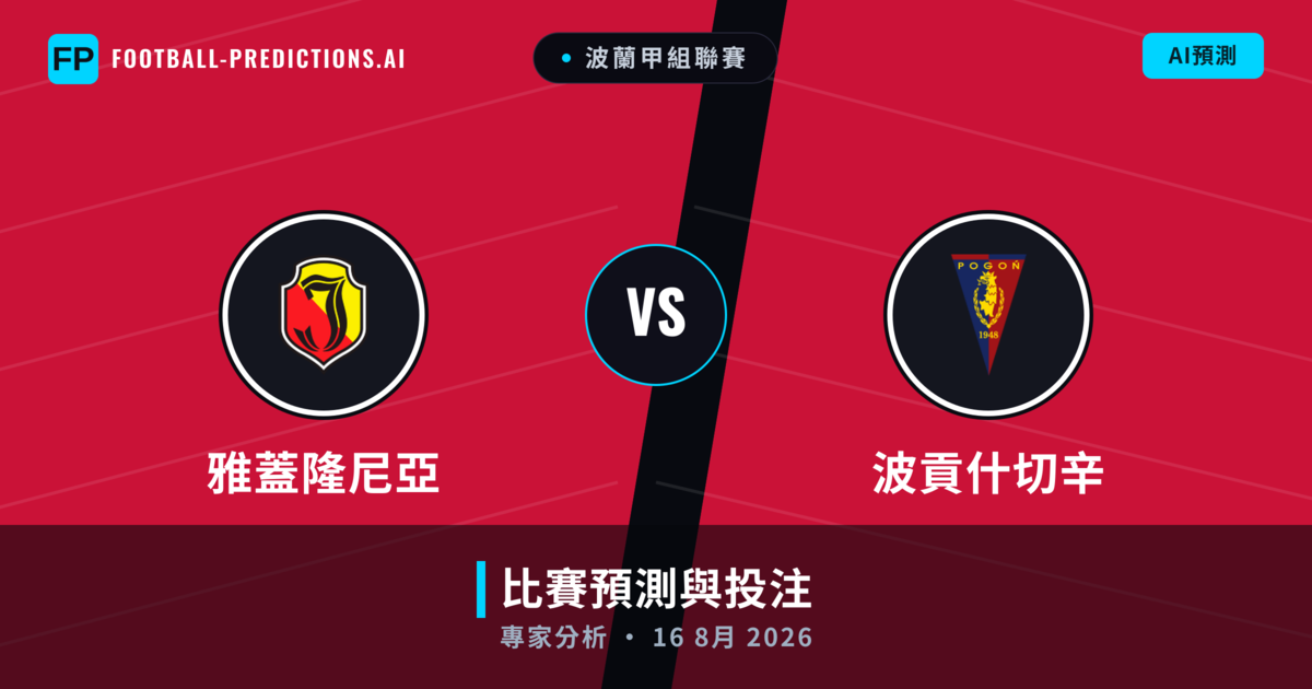雅蓋隆尼亞 vs 波貢什切辛 — 比赛预测和前瞻