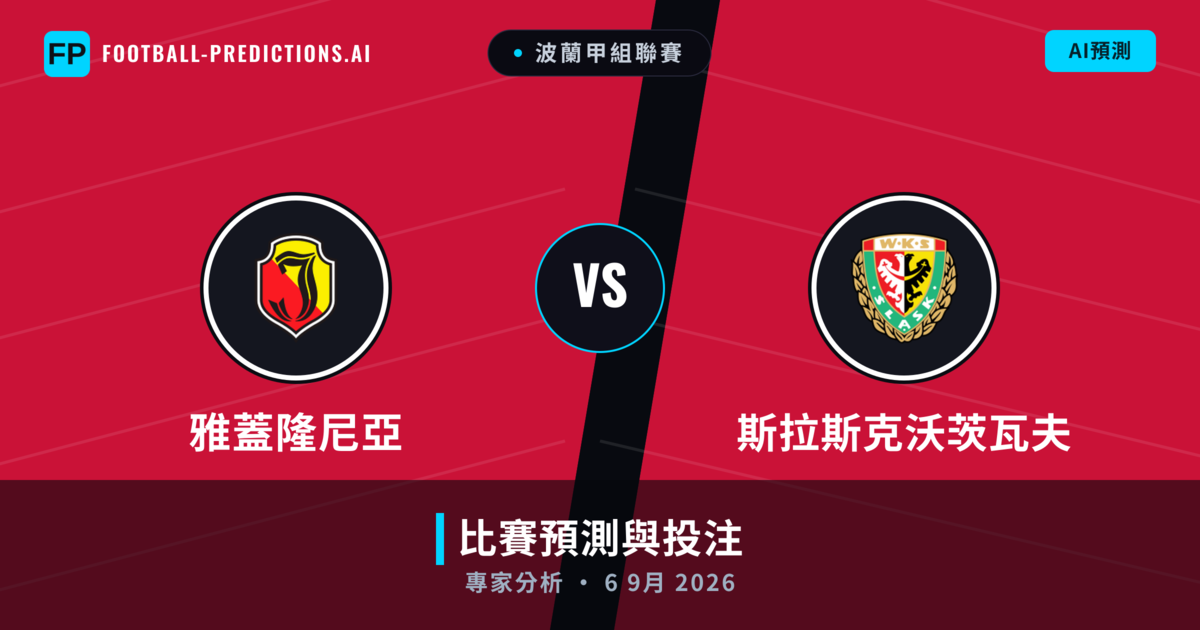 雅蓋隆尼亞 vs 斯拉斯克沃茨瓦夫 — 比赛预测和前瞻