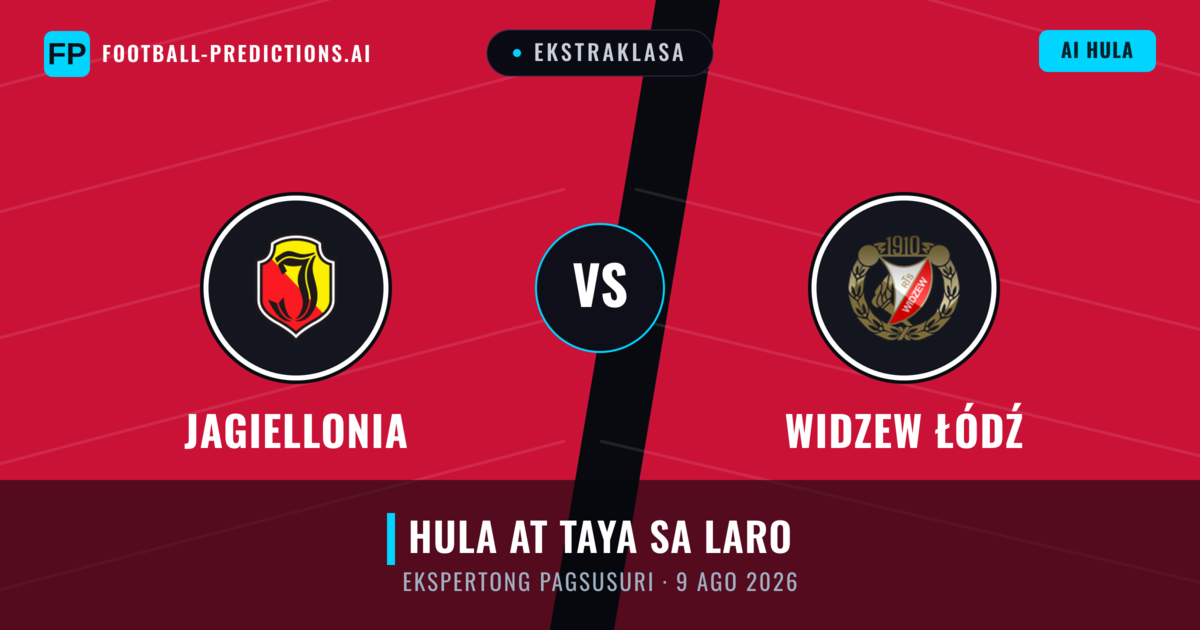 Jagiellonia vs Widzew Łódź — hula at preview ng laban