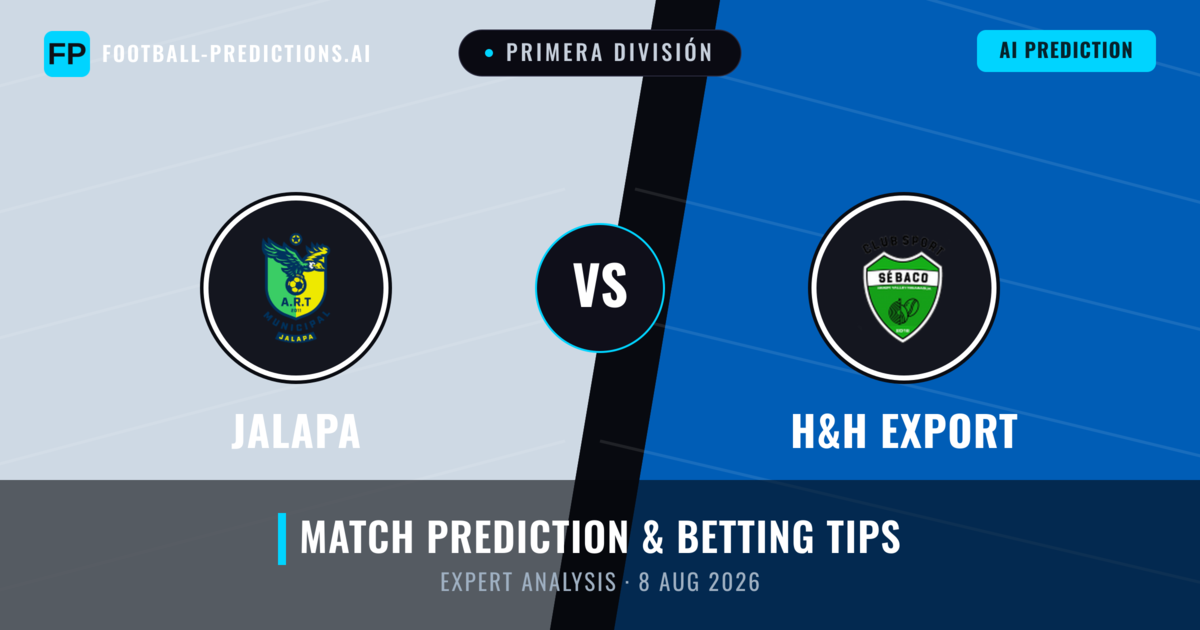 Jalapa vs H&H Export — match prediction & preview