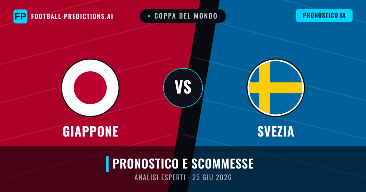 Giappone vs Svezia — pronostico e anteprima del match