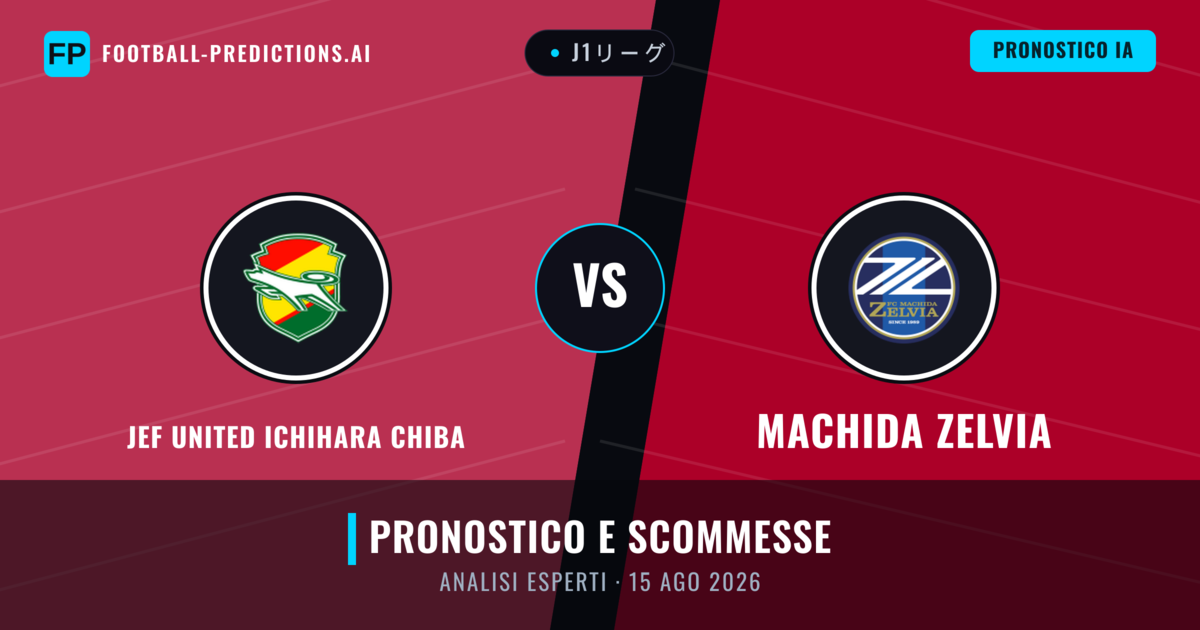 JEF United Ichihara Chiba vs Machida Zelvia — pronostico e anteprima del match