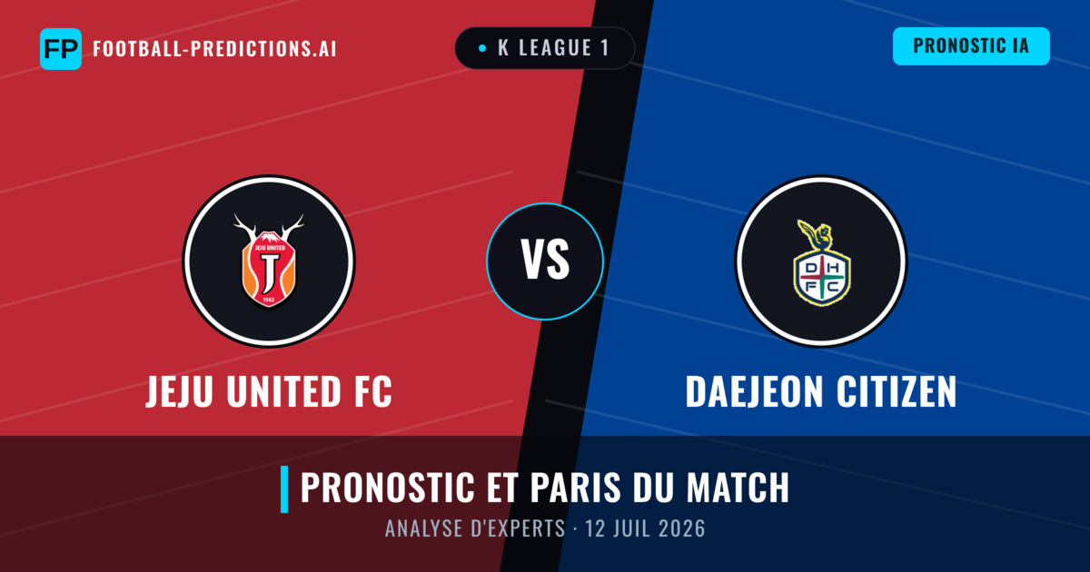 Jeju United FC vs Daejeon Citizen — pronostic et avant-match