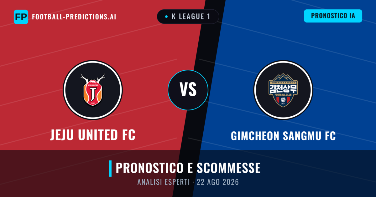 Jeju United FC vs Gimcheon Sangmu FC — pronostico e anteprima del match