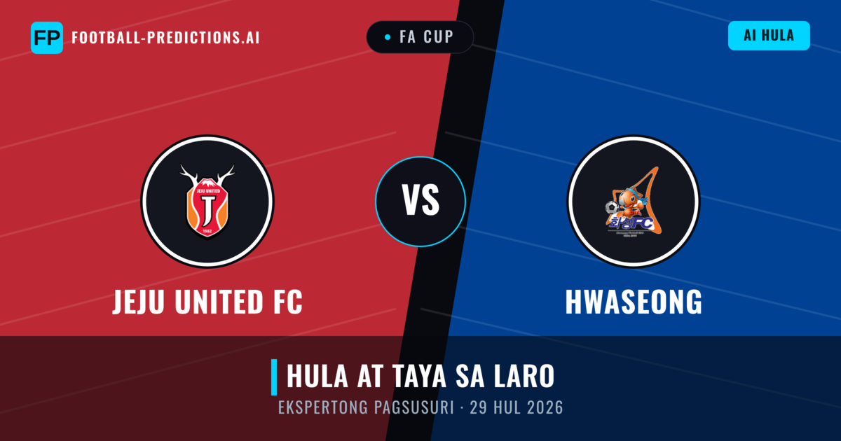 Jeju United FC vs Hwaseong — hula at preview ng laban