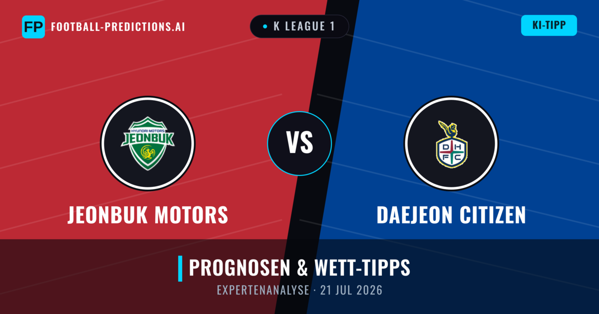 Jeonbuk Motors vs Daejeon Citizen — Prognose und Spielvorschau