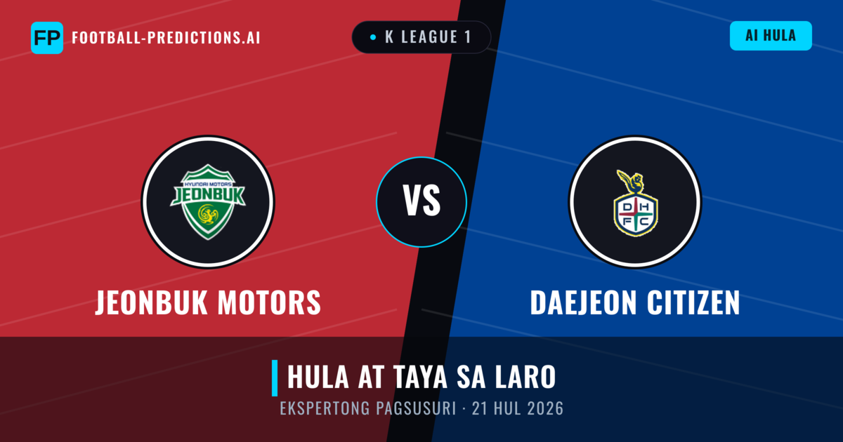Jeonbuk Motors vs Daejeon Citizen — hula at preview ng laban