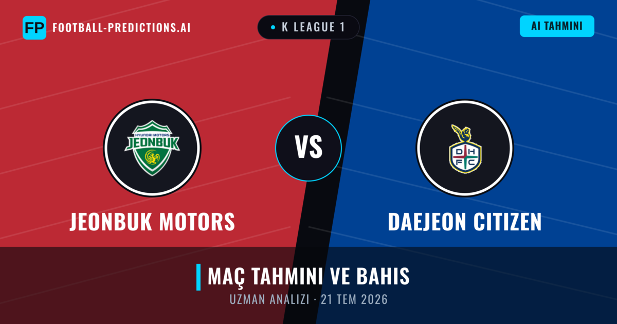 Jeonbuk Motors - Daejeon Citizen — maç tahmini ve önizleme