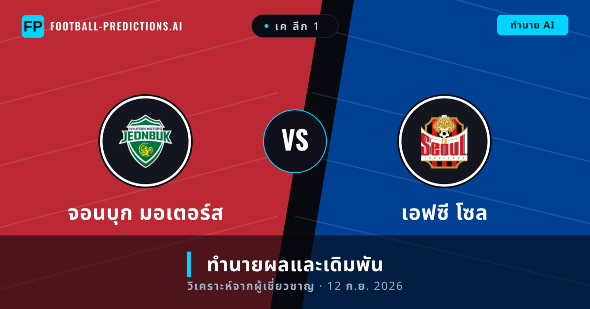 จอนบุก มอเตอร์ส พบ เอฟซี โซล — ทำนายผลและพรีวิวการแข่งขัน