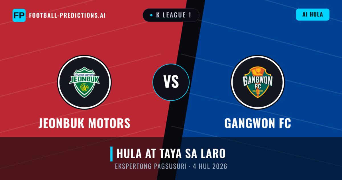 Jeonbuk Motors vs Gangwon FC — hula at preview ng laban