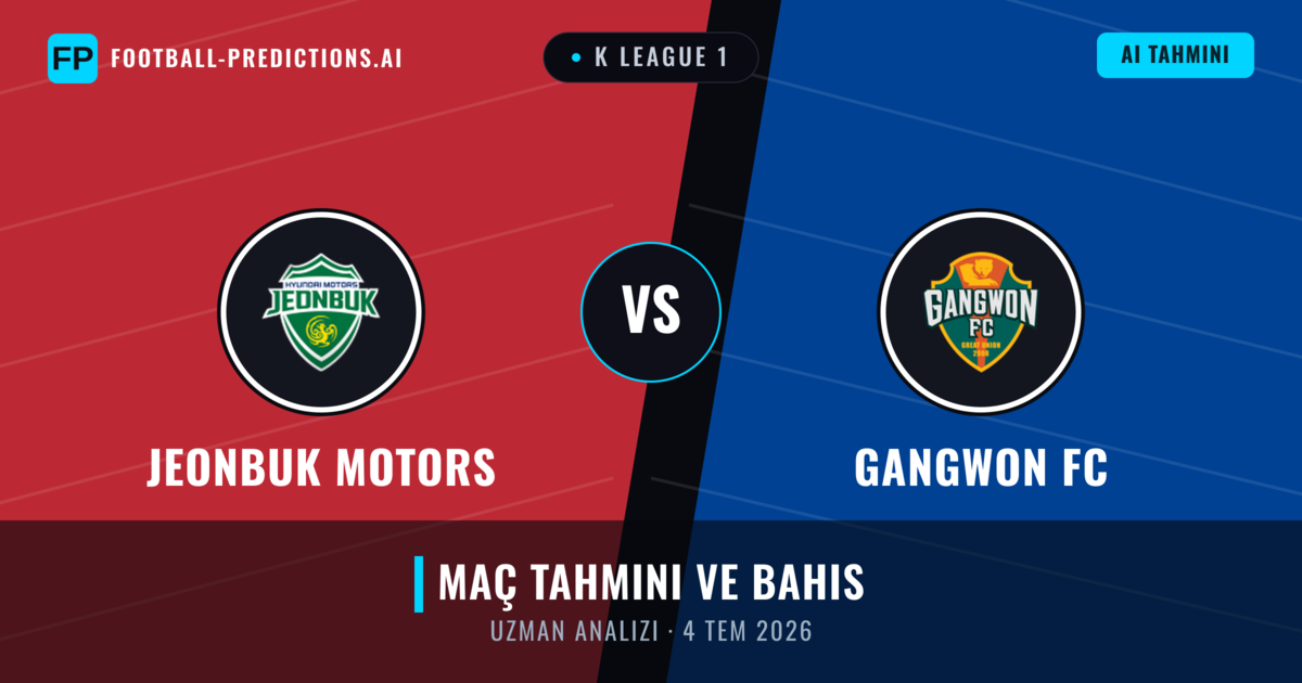 Jeonbuk Motors - Gangwon FC — maç tahmini ve önizleme