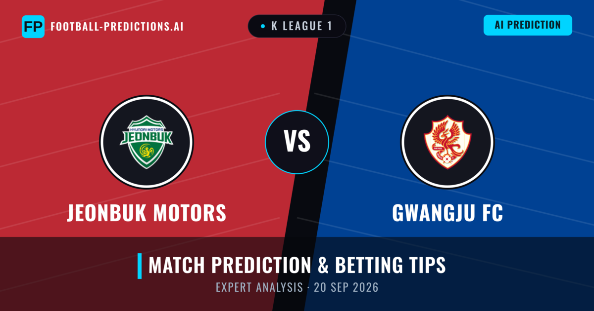 Jeonbuk Motors vs Gwangju FC — match prediction & preview