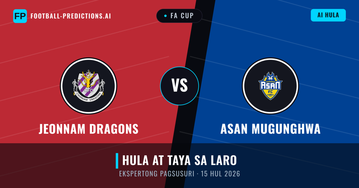 Jeonnam Dragons vs Asan Mugunghwa — hula at preview ng laban