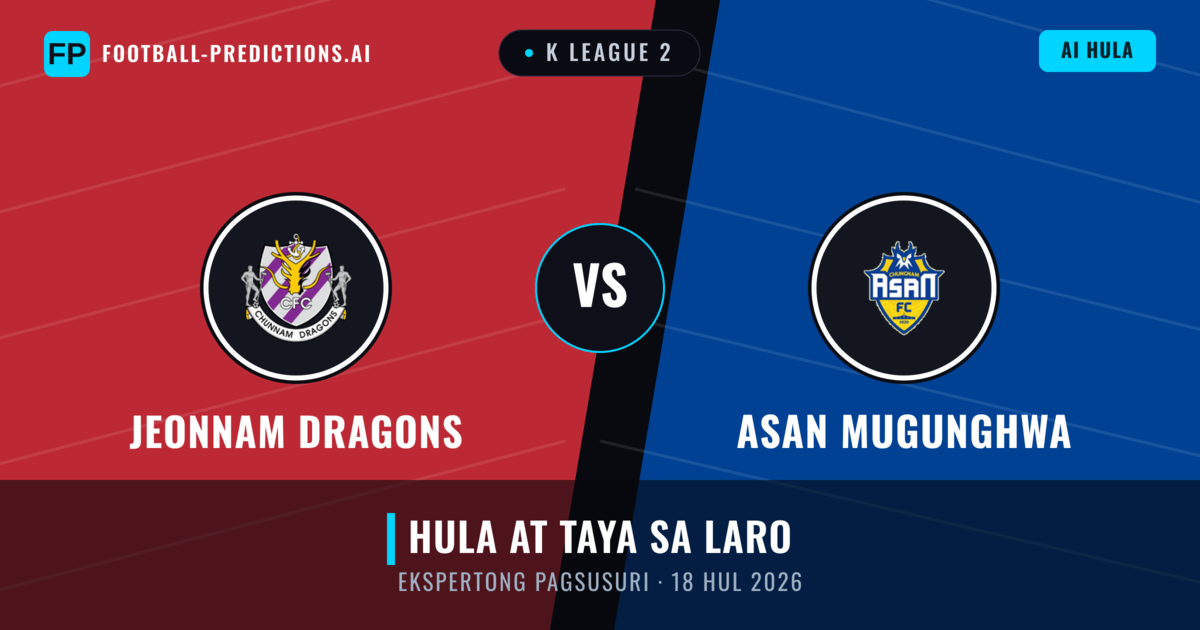 Jeonnam Dragons vs Asan Mugunghwa — hula at preview ng laban