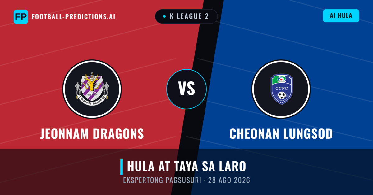 Jeonnam Dragons vs Cheonan Lungsod — hula at preview ng laban
