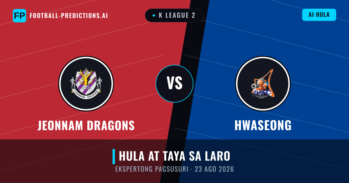 Jeonnam Dragons vs Hwaseong — hula at preview ng laban