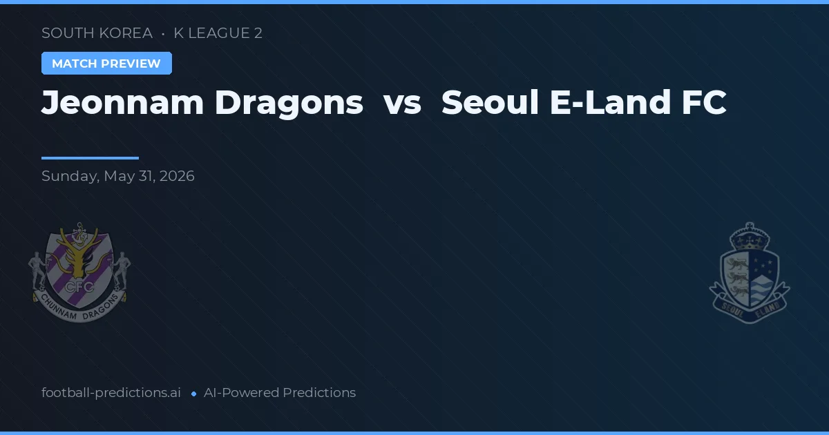 Nakhon Ratchasima FC vs Seoul E-Land — prediksi dan pratinjau pertandingan