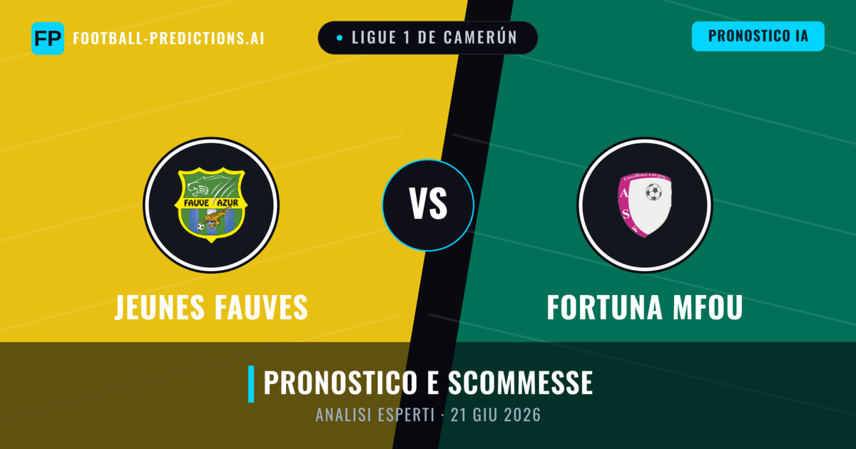 Jeunes Fauves vs Fortuna Mfou — pronostico e anteprima del match