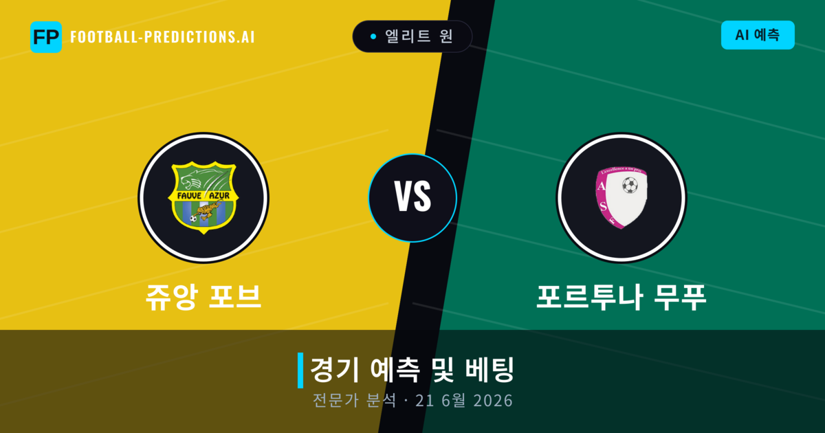 쥬앙 포브 대 포르투나 무푸 — 경기 예측 및 프리뷰