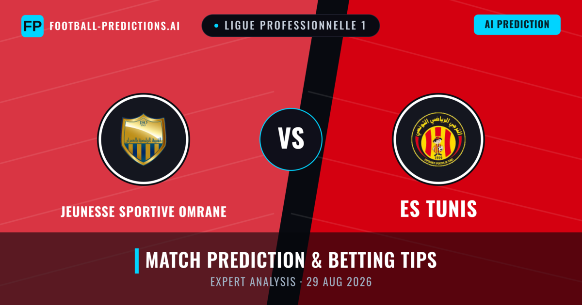 Jeunesse Sportive Omrane vs ES Tunis — match prediction & preview