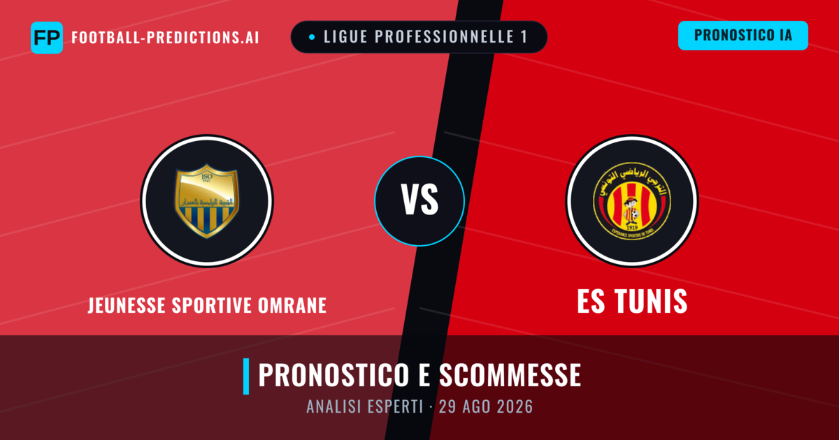 Jeunesse Sportive Omrane vs ES Tunis — pronostico e anteprima del match