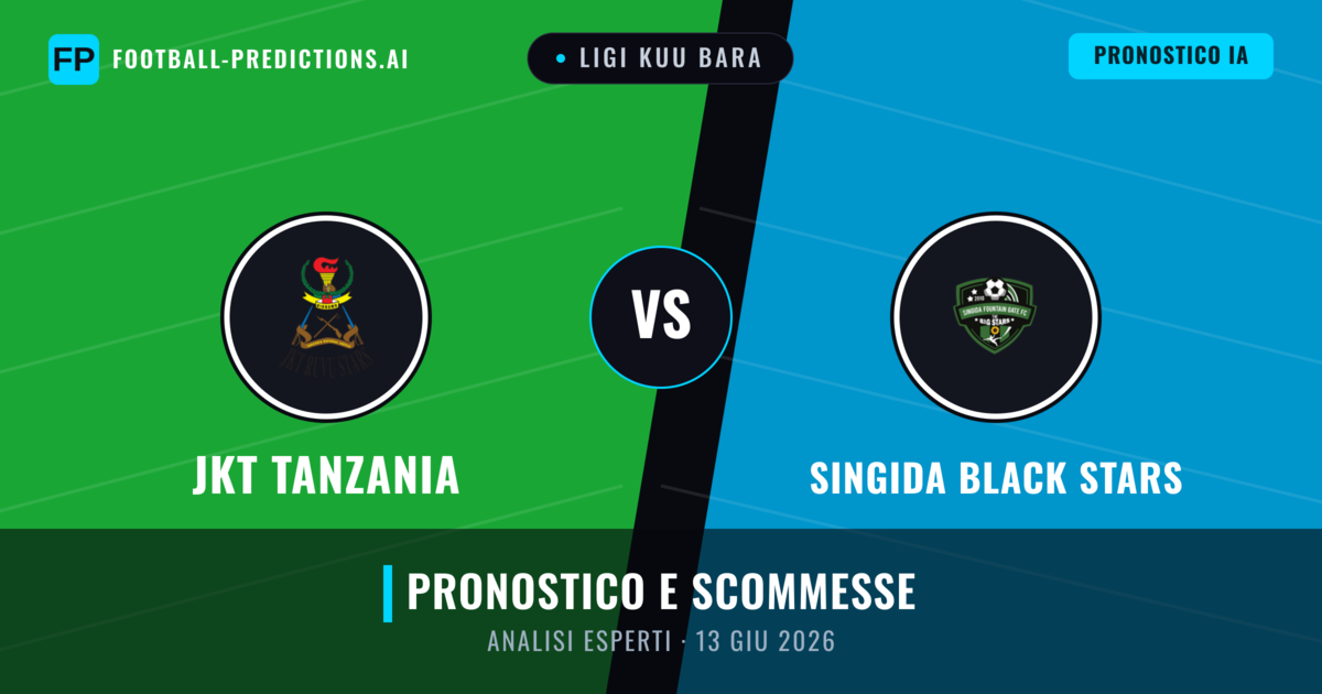 JKT Tanzania vs Singida Black Stars — pronostico e anteprima del match