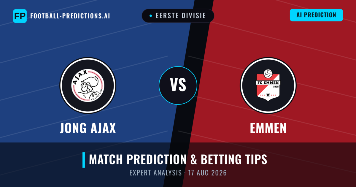 Jong Ajax vs Emmen — match prediction & preview