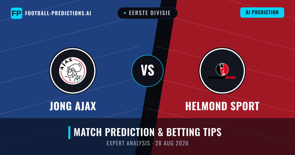 Jong Ajax vs Helmond Sport — match prediction & preview