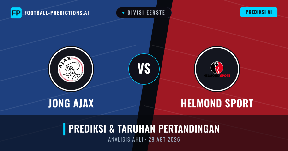 Jong Ajax vs Helmond Sport — prediksi dan pratinjau pertandingan