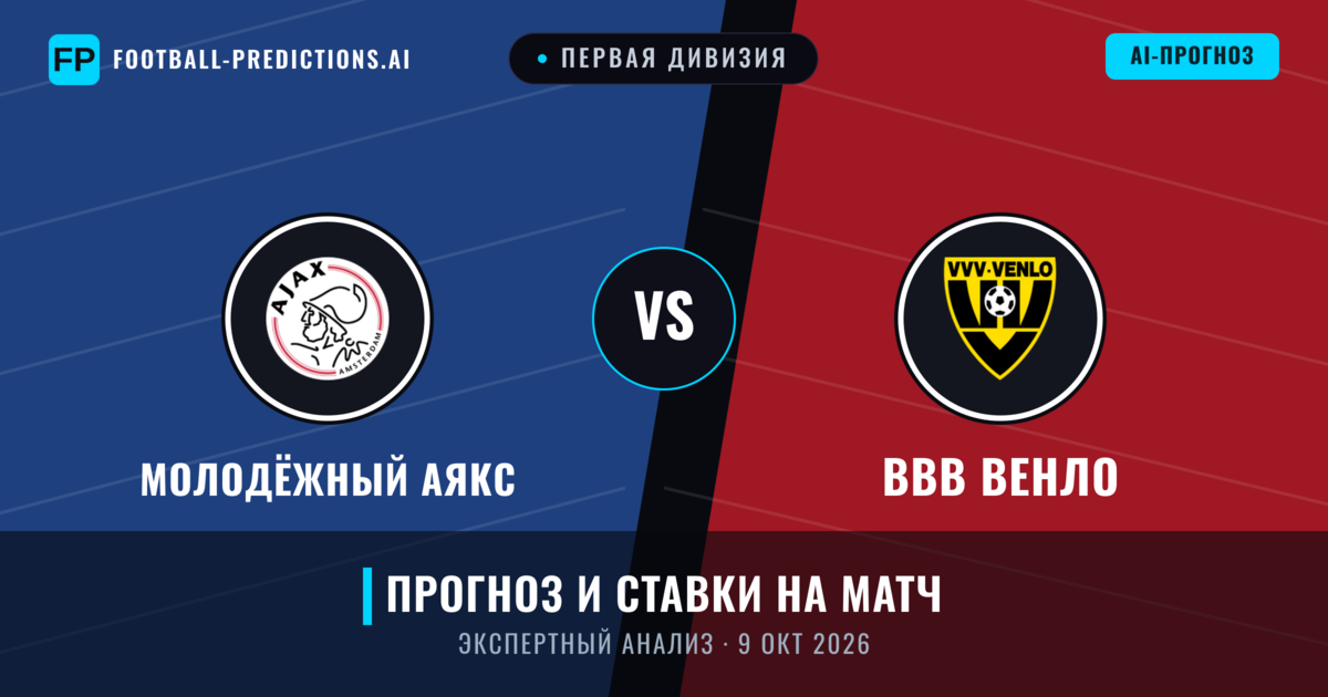 Молодёжный Аякс – ВВВ Венло — прогноз и превью матча