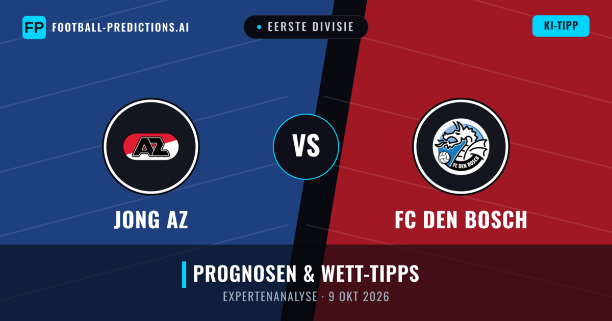 Jong AZ vs FC Den Bosch — Prognose und Spielvorschau